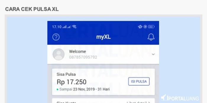 Cara Cek Pulsa Xl Dengan Kode Dial