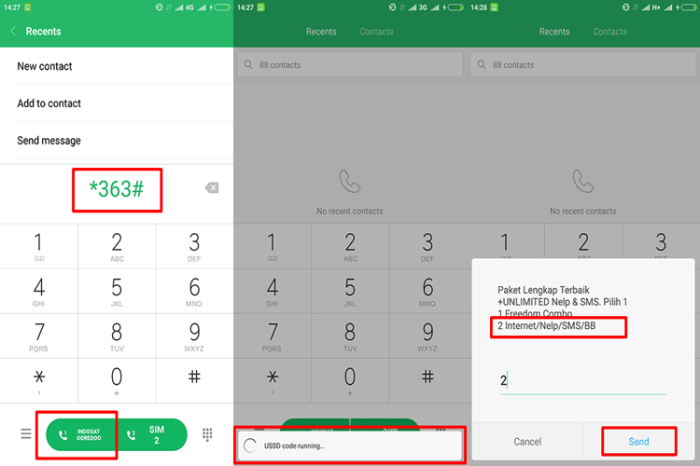 Indosat paket ussd kode dial cek thegorbalsla